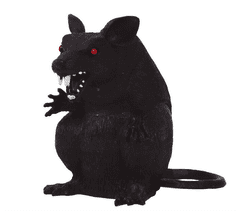 Guirca Dekoračný Potkan čierný 18cm