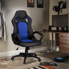Timeless Tools Gamer stolička Basic s farebnou opierkou, modrá 