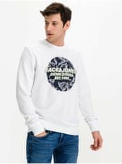 Jack&Jones Mikiny bez kapuce pre mužov Jack & Jones - biela S