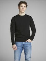 Jack&Jones Čierny basic sveter Jack & Jones Basic XXL