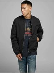 Jack&Jones Čierny vodeodpudivý bomber Jack & Jones Rush XXL