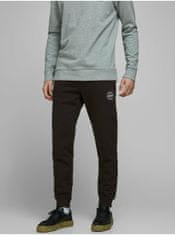 Jack&Jones Čierne tepláky Jack & Jones Gordon XS