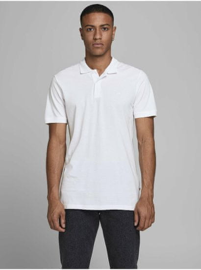 Jack&Jones Biela polokošeľa Jack & Jones