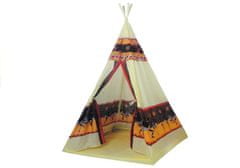 Lean-toys Stan Tipi Indiánsky domček na hranie + 60 loptičiek 155 cm