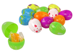 Lean-toys Veľkonočná sada hračiek Veľkonočné vajíčka Squishy Rabbit 12 kusov