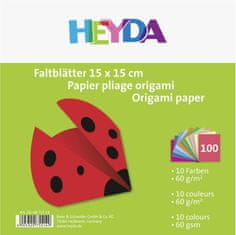 HEYDA Papiere na origami 15 x 15 cm (100 ks)