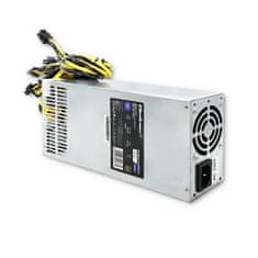 Qoltec Napájací zdroj PCI-E Smart 1600W | 80 Plus Gold | Data mining