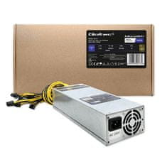 Qoltec Napájací zdroj PCI-E Smart 1600W | 80 Plus Gold | Data mining