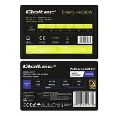 Qoltec Napájací zdroj PCI-E Smart 1600W + ATX SilentLine 350W