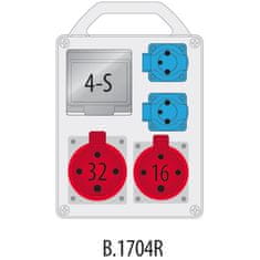 Solex Rozvodnica R-BOX 240 1x16/4,1x32/4,2x250 B.1704R
