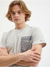 Pepe Jeans Šedé pánske tričko Pepe Jeans Abner M