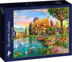 Blue Bird Puzzle Chata pri jazere 1000 dielikov