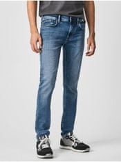 Pepe Jeans Modré pánske slim fit rifle Pepe Jeans Finsbury 30/32