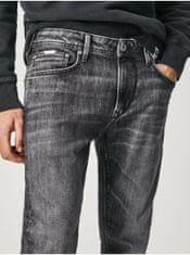 Pepe Jeans Šedé pánske slim fit rifle Pepe Jeans Stanley 31/34