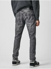 Pepe Jeans Šedé pánske slim fit rifle Pepe Jeans Stanley 31/34