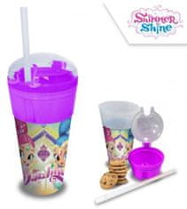 Javoli  Plastový kelímok Shimmer and Shine 500 ml Snack Box