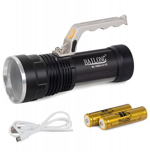 Bailong  08290 Svietidlo LED COB CREE XM-L T6 zoom