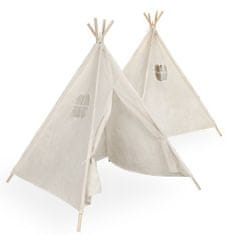 KIK KX KX5187 Detský stan Tipi Wigwam 135 cm sivý