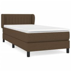 Petromila vidaXL Boxspring posteľ s matracom tmavohnedá 90x190 cm látka