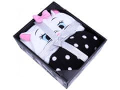 Disney Disney Cat Marie dámske teplé pyžamo, čierno-biele XS