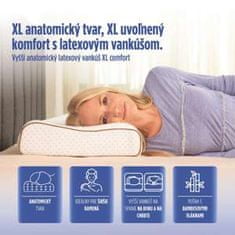 Vyšší anatomický latexový vankúš XL Comfort - 60 x 40 cm9/10 cm