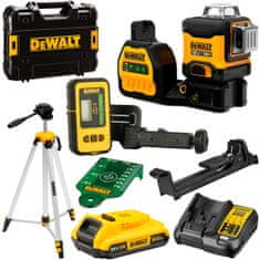 DeWalt Laser 12/18V DCE089D1G18 + statívový detektor