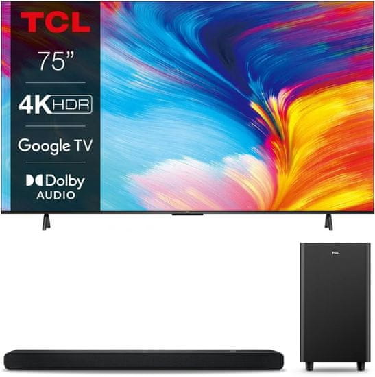 TCL 75P635 + TCL TS8132