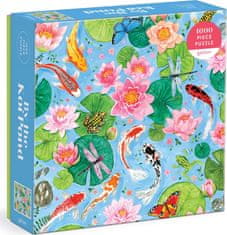 Galison Puzzle Farby Pri jazierku Koi kaprov 1000 dielikov