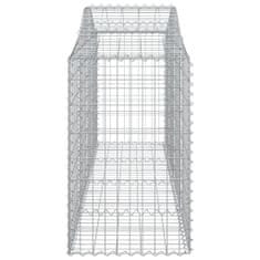 Petromila vidaXL Oblúkové gabionové koše 5 ks 200x50x80/100cm pozinkované železo