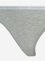 Calvin Klein Sada dvoch šedých nohavičiek Calvin Klein Underwear L