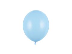 PartyDeco Balóny pastelové modré 12cm 100ks