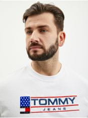 Tommy Jeans Tričká s krátkym rukávom pre mužov Tommy Jeans - biela XL