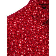 Dstreet Pánska košeľa X01 červená dx2410 XL