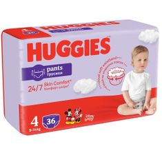 Huggies HUGGIES Pants Nohavičky plienkové jednorazové 4 (9-14 kg) 36 ks