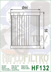 Hiflofiltro Olejový filter HF132