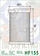 Hiflofiltro Olejový filter HF155