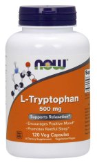 NOW Foods L-Tryptofán 500 mg, 120 rastlinných kapsúl