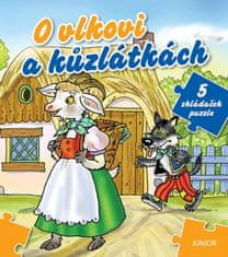 O vlkovi a kůzlátkách - 5 skládaček puzzle