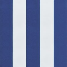 Vidaxl Poduška na paletovú pohovku modro-biele pruhy 50x40x12 cm látka