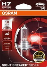 Osram OSRAM H7 12V 55W PX26d NIGHT BREAKER SILVER plus 100% 1ks 64210NBS-01B