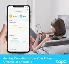 TP-LINK Tapo T315, sanzor detekce vlhkosti a teploty, pro H100