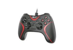 C-Tech Gamepad Theon pre PC/PS3, 2 programovateľné makro tlačidlá, 2x analóg, X-input, vibračné, 1,8