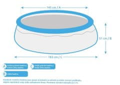 Marimex Bazén Tampa 1,83 x 0,51m, motív Plameniak, bez filtrácie