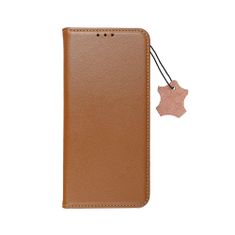 FORCELL Puzdro / obal na Xiaomi Redmi 10C hnedé - kniha Kožené puzdro Forcell SMART PRO