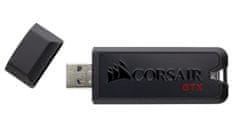 Corsair flash disk 256GB Voyager GTX USB 3.1 (čítanie/zápis: 470/470MB/s) čierny