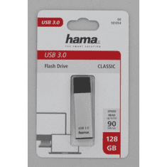 FlashPen Classic, USB 3.0, 128 GB, 40 MB/s, strieborný