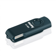 HAMA USB 3.0 Flash Drive Rotate, 128 GB, 70 MB/s, petrolejová modrá