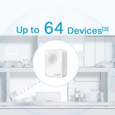 TP-LINK Chytrý IoT húb Tapo H100 s zvonením, 2,4 GHz, 868HZ