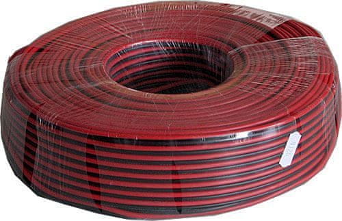 HADEX Dvojlinka 2x1,5mm2 CU,16AWG červeno-čierna, balenie 100m /CYH 2x1,5mm/