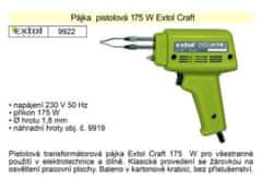 HADEX Pištoľová spájkovačka 175W EXTOL Craft